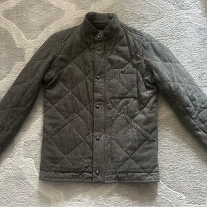 J. Crew Charcoal Quilted Men's Puffer Jacket